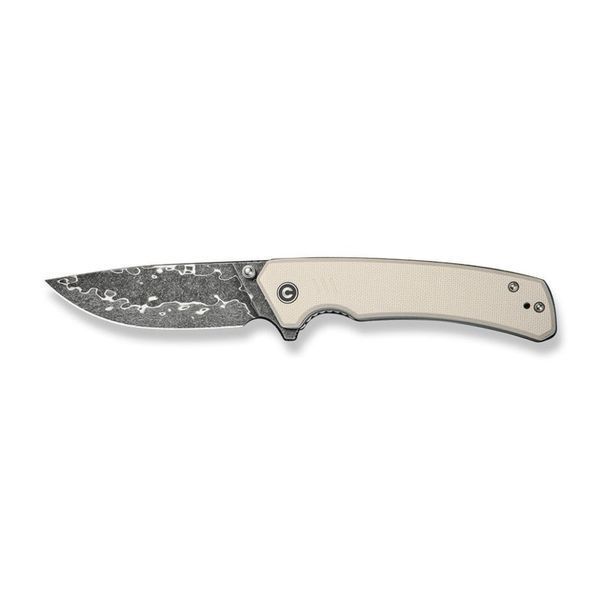 Ніж складаний туристичний Civivi Merit, (8.3 см) Damascus / G10 сірий 69270 фото