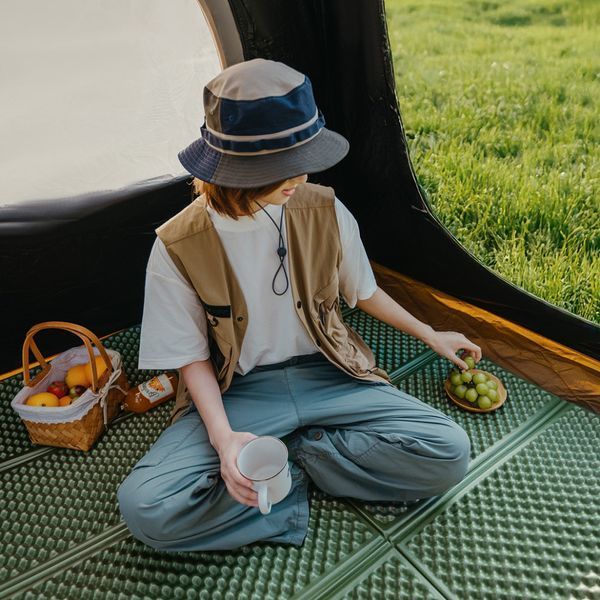 Килимок складаний подвійний IXPE Naturehike CNK2450WS044; алюмінієва плівка; 200x120х1;8 см; синій 70909 фото