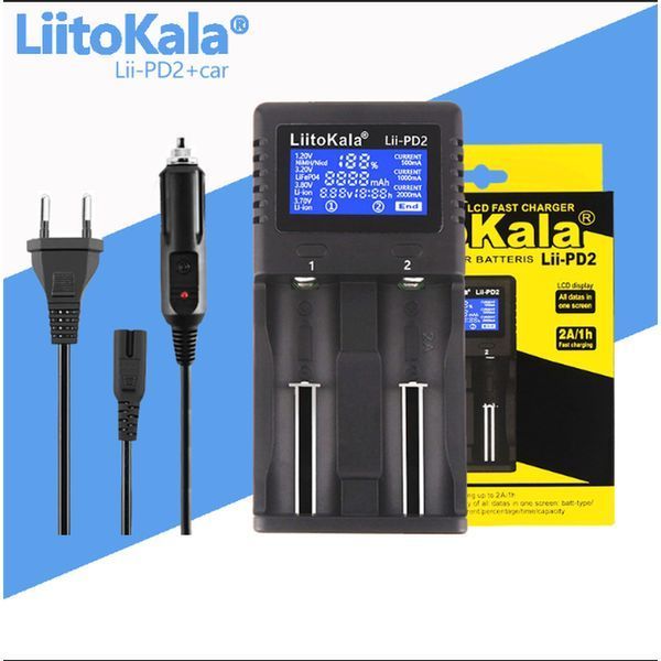 Зарядний пристрій Liitokala Lii-PD2+car EU charger 66134 фото