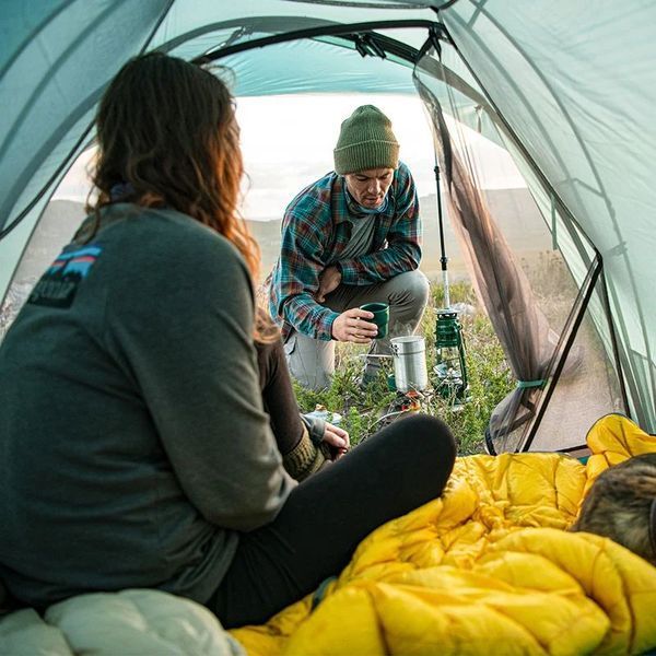 Намет надлегкий двомісний з футпринтом Naturehike Shared 2 NH20ZP091, 20D, блакитний 57564 фото
