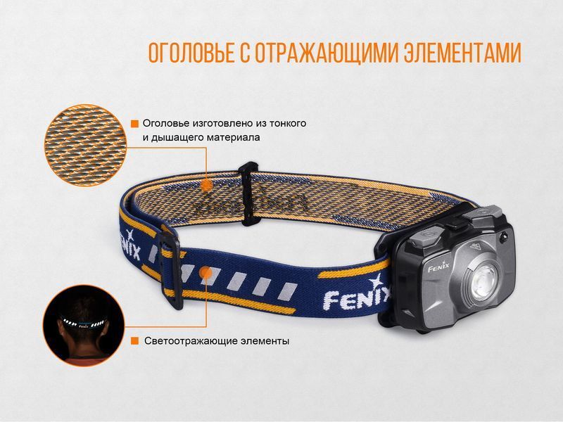 Ліхтар налобний Fenix HL30 2018 Cree XP-G3 сірий 45719 фото