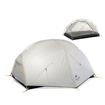 Намет надлегкий двомісний з футпринтом Naturehike Mongar NH17T007-M, 20D, сiрий 57565 фото