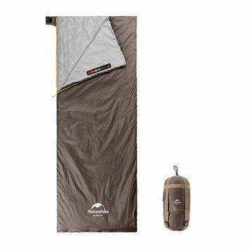 Спальник надлегкий Naturehike Summer LW180 NH21MSD09 лівий; (15&deg;C); p-p XL; коричневий 65359 фото