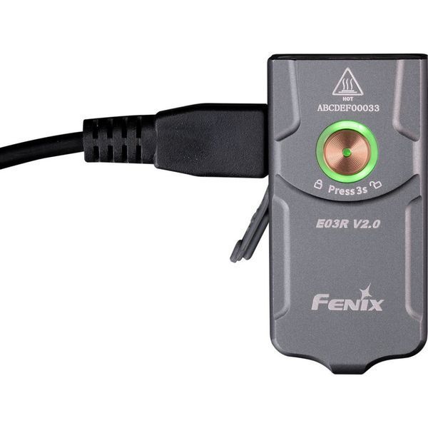 Ліхтар наключний Fenix E03R V2.0, синій 62726 фото