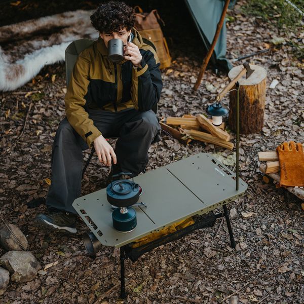 Складаний стіл Naturehike CNK2450JJ025, 80х40 см, алюміній, оливковий 70913 фото