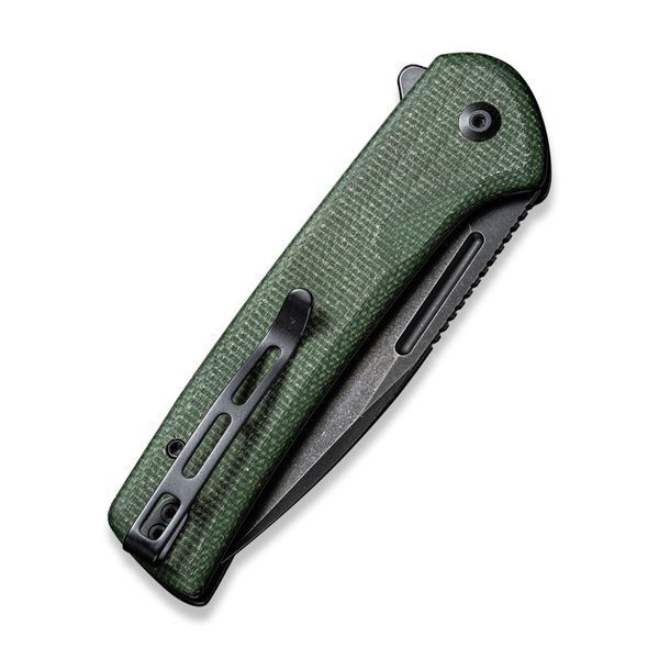 Ніж складаний туристичний Civivi Conspirator, (8.8 см) Nitro-V / Micarta зелений 64336 фото