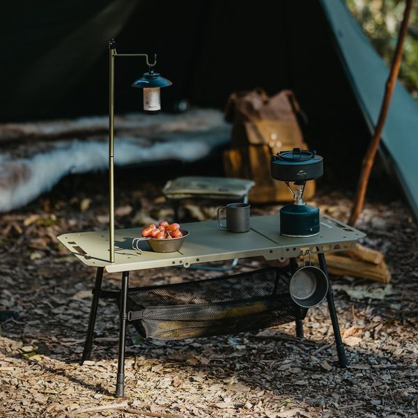 Складаний стіл Naturehike CNK2450JJ025, 80х40 см, алюміній, оливковий 70913 фото