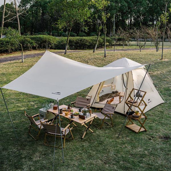 Намет тримісний Naturehike CNK2300ZP014 з навісом; бежевий 65212 фото