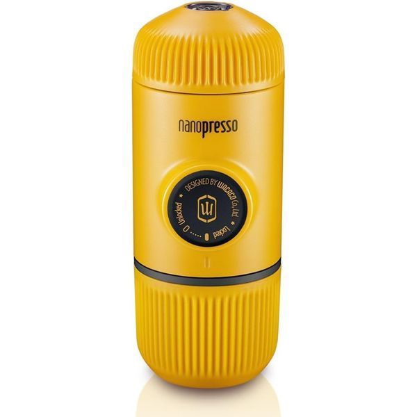 Портативна еспресо-кавоварка Wacaco Nanopresso жовта, механічна, для меленої кави 71037 фото