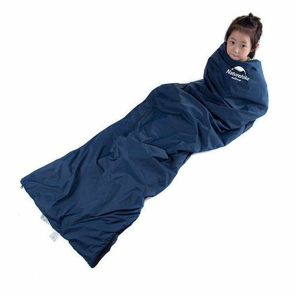 Спальник надлегкий Naturehike Mini Ultra light LW 180 NH15S003-D; Silk-like cotton; блакитний 57598 фото