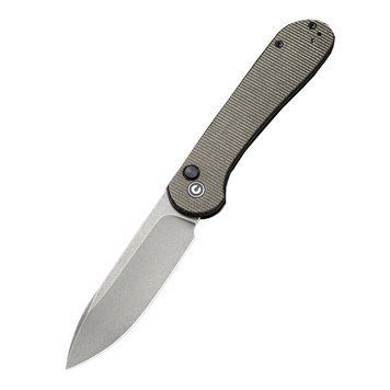 Ніж складаний туристичний Civivi Elementum Pocket, (8.9 см) 14C28N / Micarta сірий 61107 фото