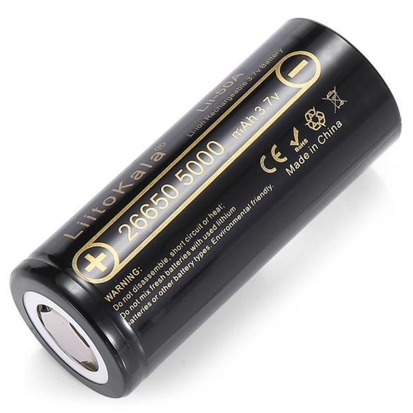 Акумулятор Liitokala Lii-50A 5000 mAh 20A 26650 Li-ion 70402 фото