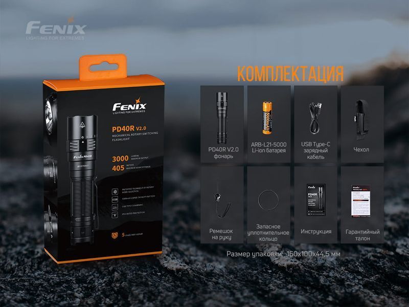 Ліхтар ручний Fenix PD40R V2.0 50620 фото