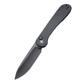 Ніж складаний туристичний Civivi Elementum Pocket, (8.9 см) 14C28N / G10 чорний 61108 фото