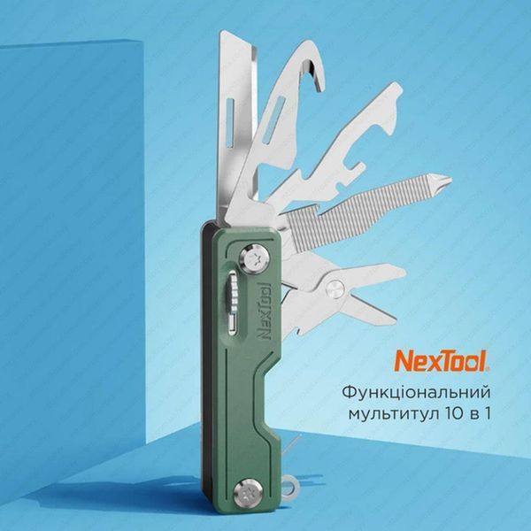 Мультитул NexTool Multi Functional Knife, зелений 70348 фото