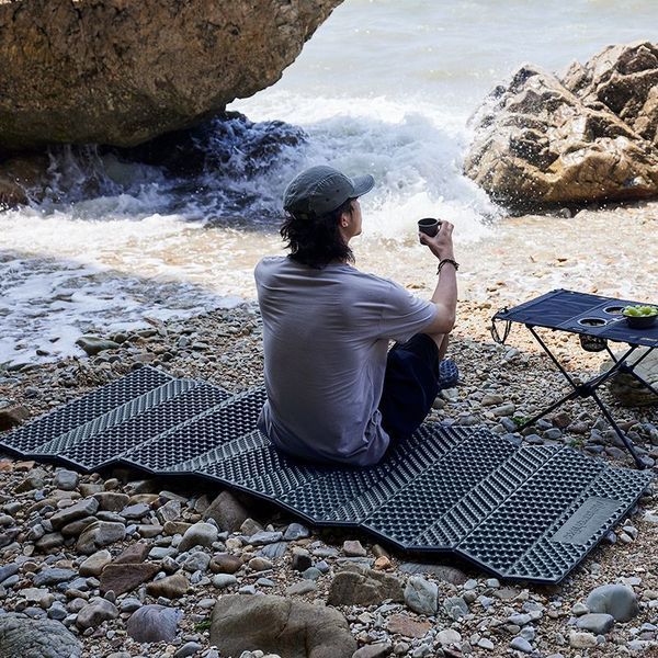 Килимок складаний IXPE Naturehike CNK2300DZ017; алюмінієва плівка; 200x65х2 см; темно-блакитний 65454 фото