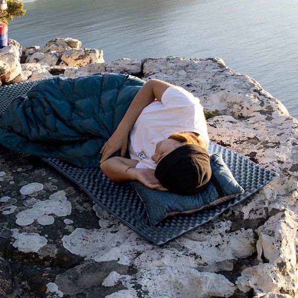 Килимок складаний IXPE Naturehike CNK2300DZ017; алюмінієва плівка; 200x65х2 см; темно-блакитний 65454 фото