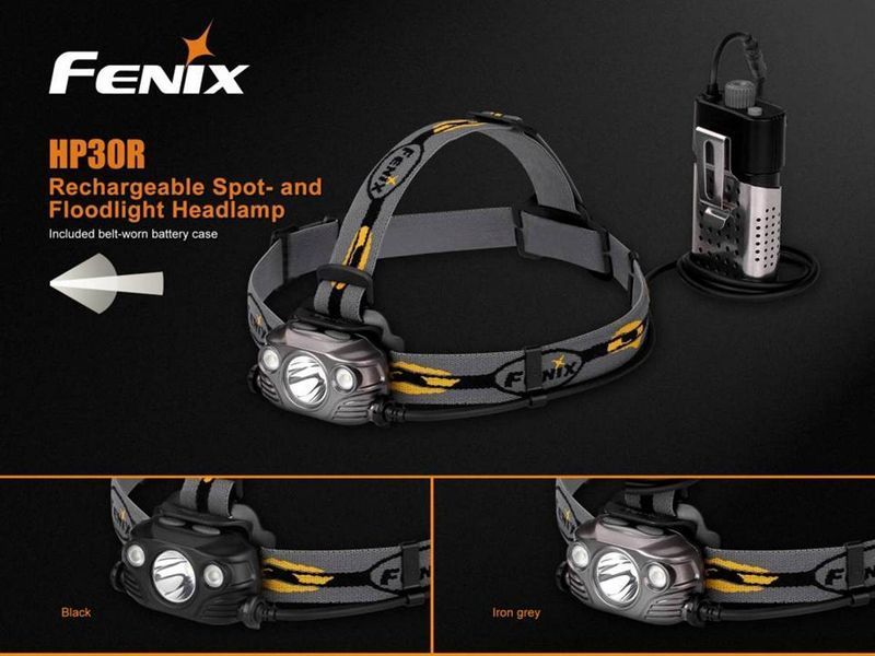 Ліхтар налобний Fenix HP30R сiрий 45231 фото