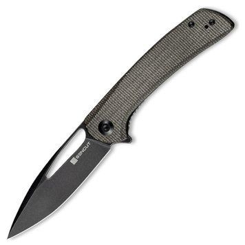 Ніж складаний туристичний Sencut Honoris, (8.8 см) 9Cr18MoV / Micarta сірий 62677 фото