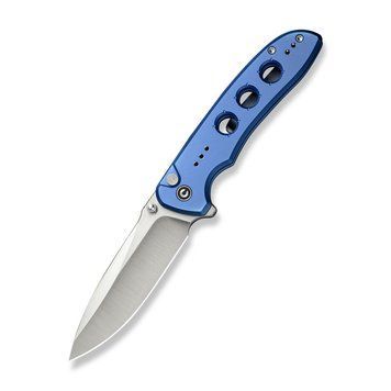 Ніж складаний туристичний Civivi Hyperpulse, (8.9 см) 14C28N / Aluminum синій 70381 фото