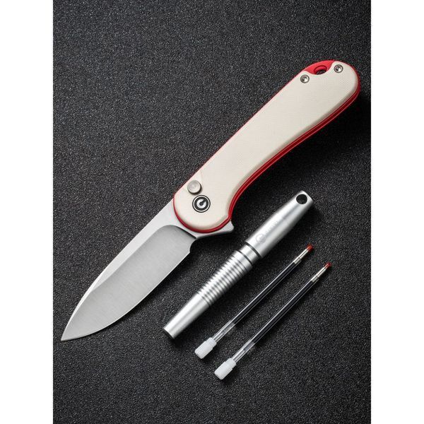 Комплект (ніж складаний; ручка) Civivi StellarQuill Pen & Button Lock Elementum II Knife Combo Gift Pack C23049 66261 фото