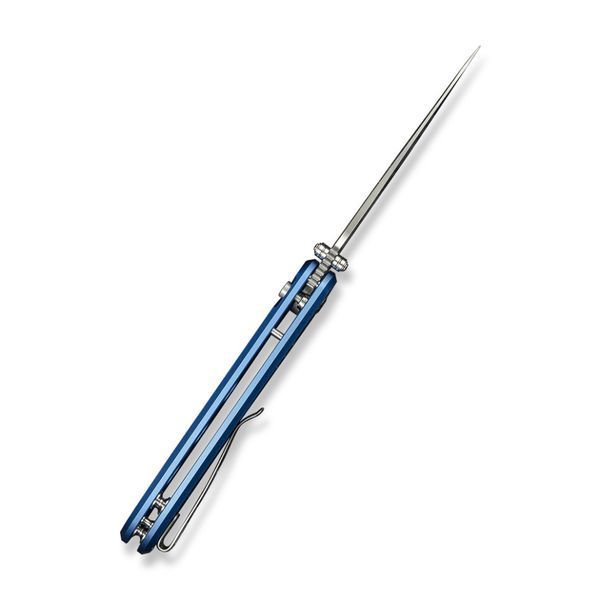 Ніж складаний туристичний Civivi Hyperpulse, (8.9 см) 14C28N / Aluminum синій 70381 фото