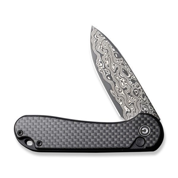 Ніж складаний кишеньковий Civivi Elementum II, (7.5 см) Damascus / Carbon Fiber & G10 64339 фото