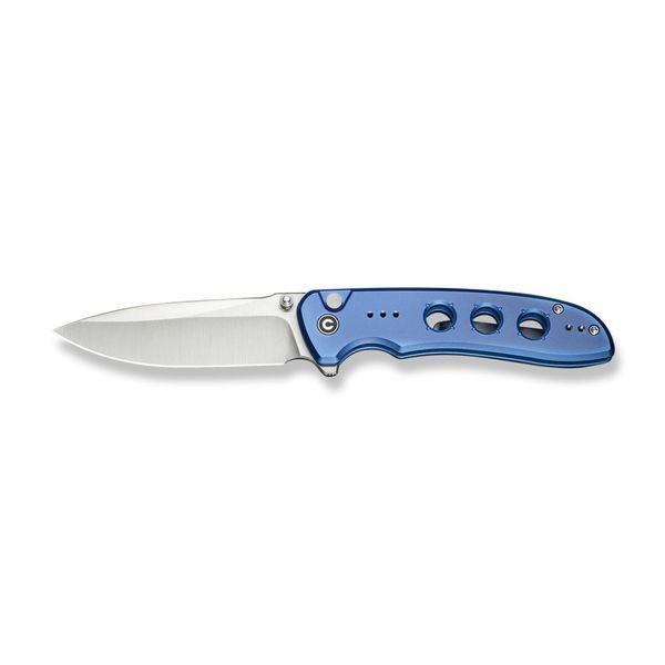 Ніж складаний туристичний Civivi Hyperpulse, (8.9 см) 14C28N / Aluminum синій 70381 фото