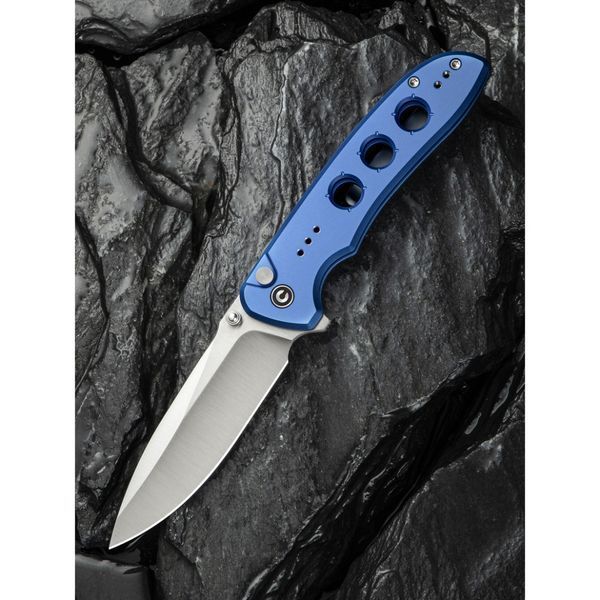Ніж складаний туристичний Civivi Hyperpulse, (8.9 см) 14C28N / Aluminum синій 70381 фото