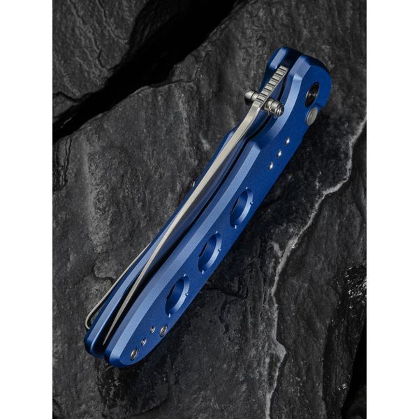 Ніж складаний туристичний Civivi Hyperpulse, (8.9 см) 14C28N / Aluminum синій 70381 фото