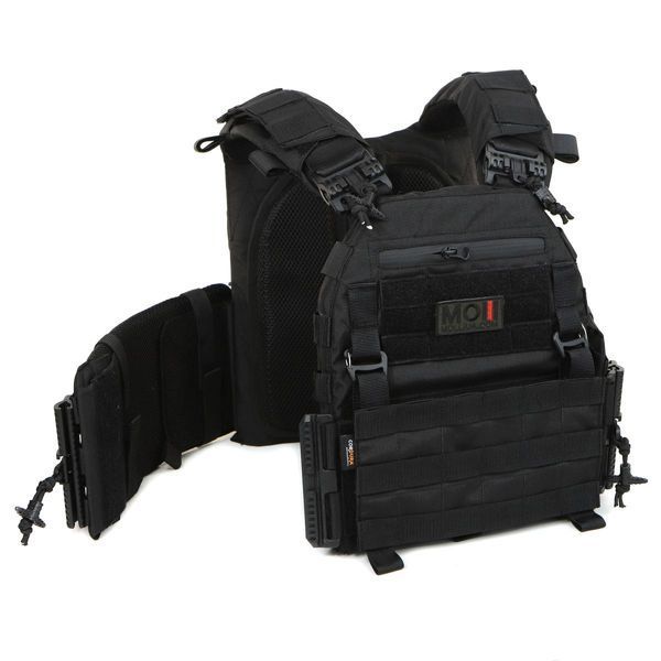 Плитоноска МІЦЬ 3.0 с функцией быстрого сброса Черная (PLATE CARRIER) МОЛЛИ 12520 фото
