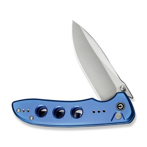 Ніж складаний туристичний Civivi Hyperpulse, (8.9 см) 14C28N / Aluminum синій 70381 фото