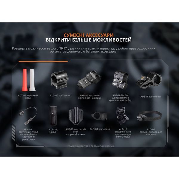 Тактичний ліхтар ручний Fenix TK17 70555 фото