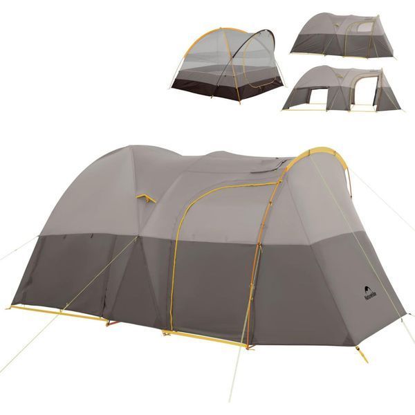 Намет шестимісний Naturehike, KOTA 6, CNK2450WS031, 75D, світло-коричневий 70940 фото