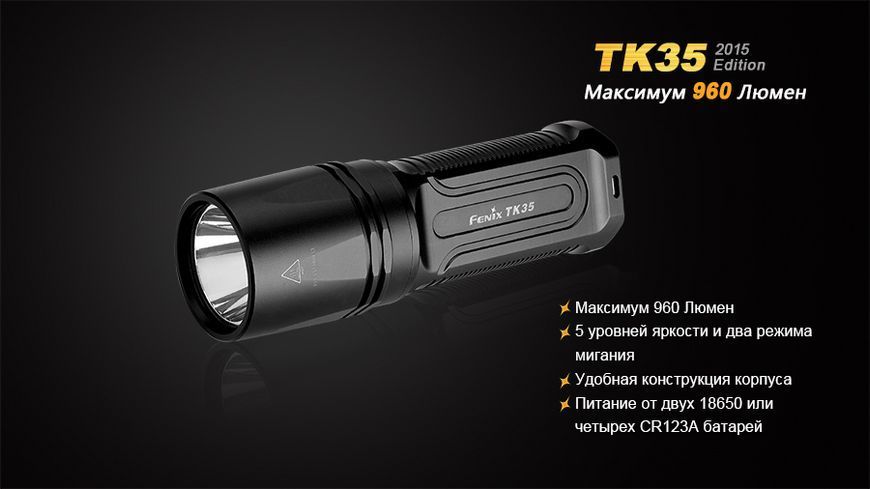 Ліхтар ручний Fenix TK35 2015 L2U2 44866 фото