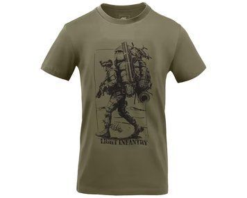 Футболка T-Shirt Helikon Light Infantry - Olive Green HE-0004 фото