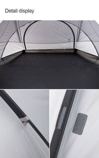 Намет тримісний Naturehike Cloud Fun NH19ZP006, 210T/Silver Coated, білий 57582 фото