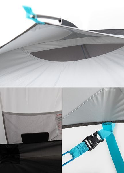 Намет тримісний Naturehike Cloud Fun NH19ZP006, 210T/Silver Coated, білий 57582 фото