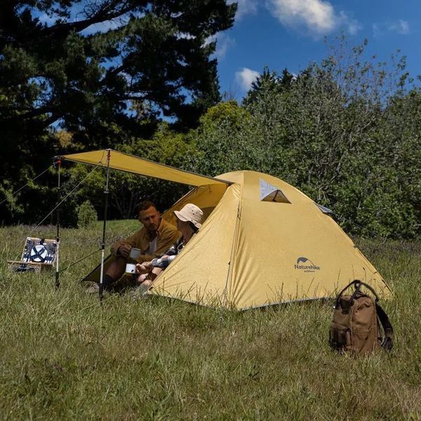 Намет двомісний Naturehike P-Series NH18Z022-P 210T/65D; жовтий 59443 фото
