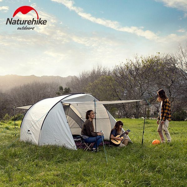 Намет тримісний Naturehike Cloud Fun NH19ZP006, 210T/Silver Coated, білий 57582 фото