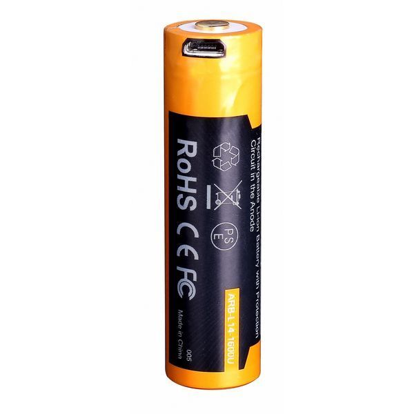 Акумулятор 14500 Fenix ARB-L14-1600U micro usb зарядка 44718 фото