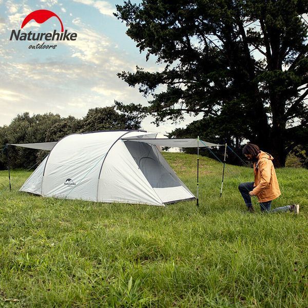 Намет тримісний Naturehike Cloud Fun NH19ZP006, 210T/Silver Coated, білий 57582 фото