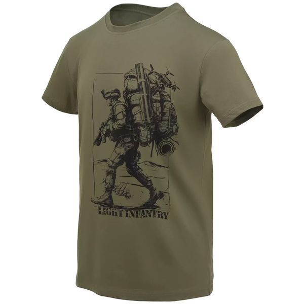 Футболка T-Shirt Helikon Light Infantry - Olive Green HE-0004 фото