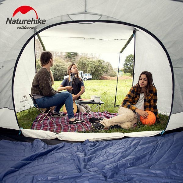 Намет тримісний Naturehike Cloud Fun NH19ZP006, 210T/Silver Coated, білий 57582 фото