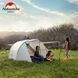 Намет тримісний Naturehike Cloud Fun NH19ZP006, 210T/Silver Coated, білий 57582 фото 7