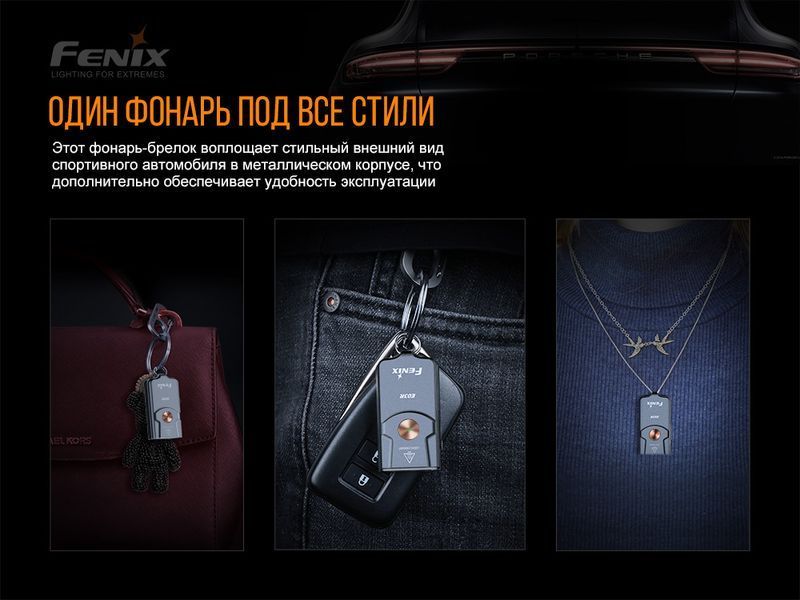 Ліхтар наключний Fenix E03R 50659 фото