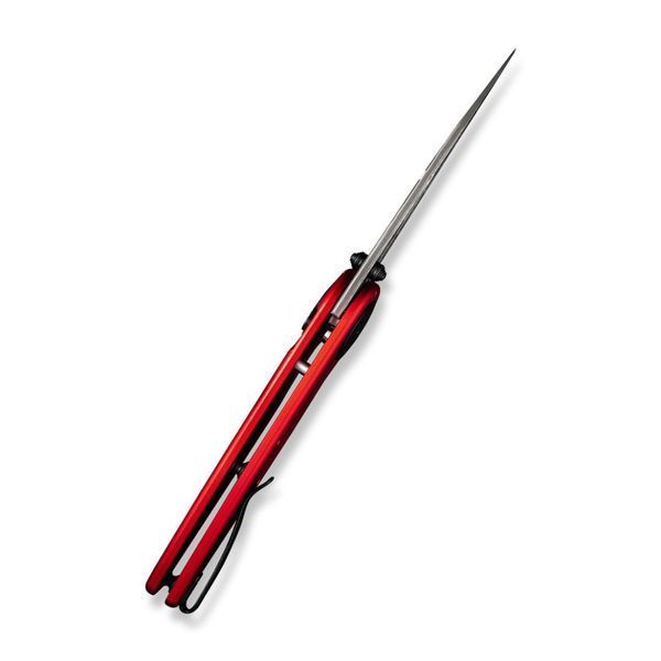 Ніж складаний туристичний Civivi Starflare, (8.4 см) Damascus / Aluminum червоний 66263 фото