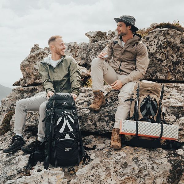 Рюкзак туристичний Naturehike NH70B070-B, 70 л + 5 л, світло-коричневий 65701 фото