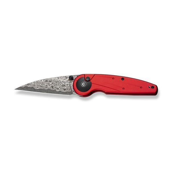 Ніж складаний туристичний Civivi Starflare, (8.4 см) Damascus / Aluminum червоний 66263 фото