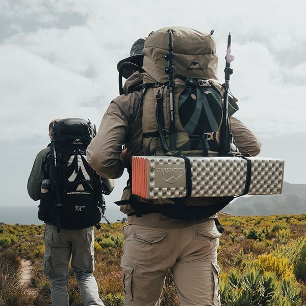 Рюкзак туристичний Naturehike NH70B070-B, 70 л + 5 л, світло-коричневий 65701 фото